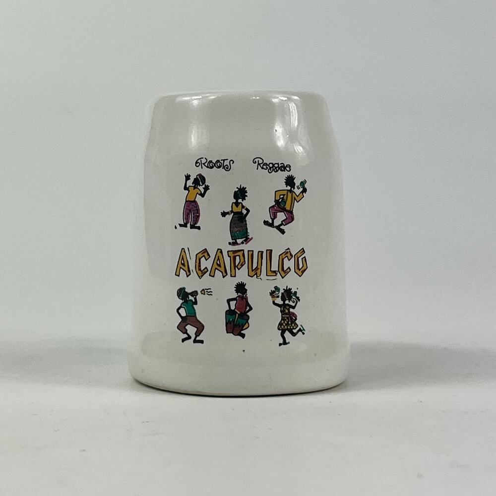 Acapulco Mexico Miniature Novelty Mug Cup Travel Souvenir Roots Reggae Vintage